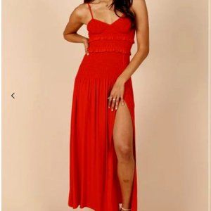 NWT Petal and Pup Bell Shirred Midi Dress